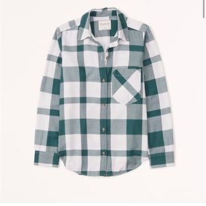 A&F Soft AF Oversized Flannel Shirt